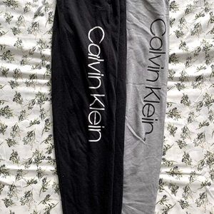 Black and grey Calvin Klein joggers